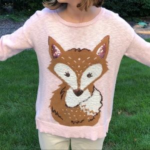 Justice sequin Fox sweater.